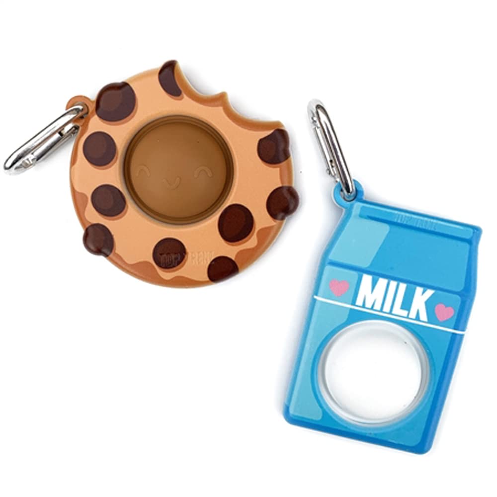 Top Trenz Omg Pop Fidgety Bubble Fidget Toy Stress Relief Anxiety Boredom Keychain (Bff- Cookie) (7D-Tmb3-E9M8)