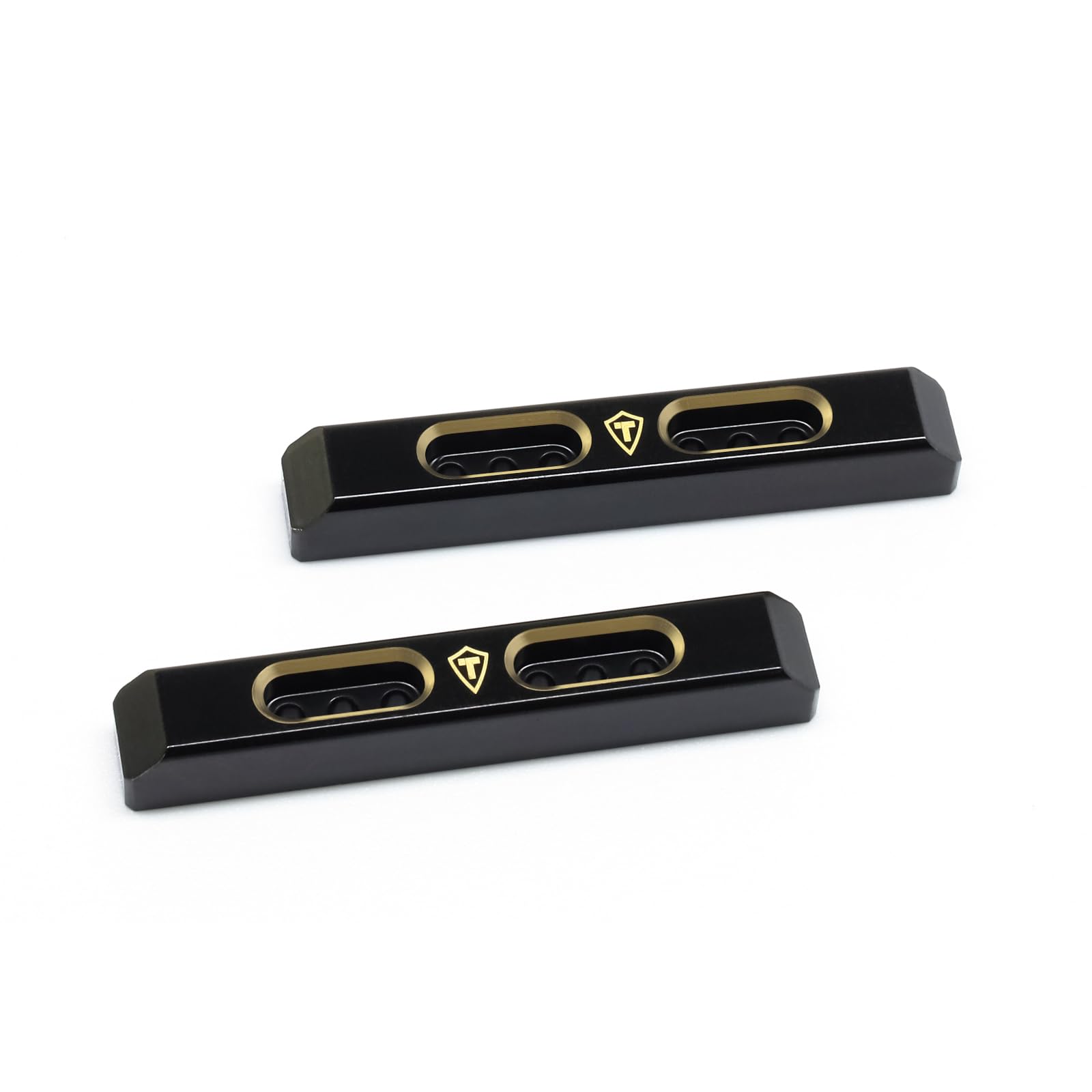 Treal Brass Boulder Bars Heavy Weight 7.9G/Pc Upgrades Compatible With 1/24 Scx24 C10 Axi00001 Deadbolt Axi90081 Wrangler Axi000