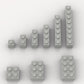 100 Piece Light Gray Bricks Bulk Assortment Pack, 9 Size Light Grey Classic Building Blocks Bricks, Compatible With Lego Parts A