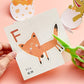 scissor skills activity book, Kids Educational Toy, DIY Fun Paper-cutting, 3-6 years old handmade material ,200 sheets double-si