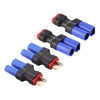 rflaueo 4pcs T-Plug Style to EC5 Male Female RC Connector Adapter(E09-4)