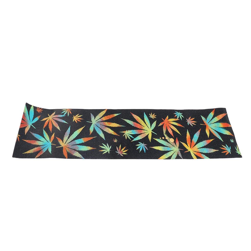 UJEAVETTE Skateboard Deck Sandpaper Grip Tape Griptape Sheet 84 X 23Cm Maple Leaf