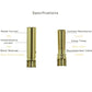 20 Pairs Amass 4.0mm 4mm Gold Banana Bullet Connector Plug Male Female for RC Battery ESC Motor