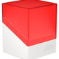 Ultimate Guard Boulder Synergy 100+, Deck Case For 100 Double-Sleeved Tcg Cards, Red/White, Secure & Durable Storage For Trading Card Games
