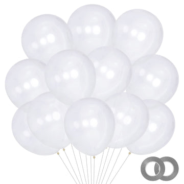 Kawkalsh 200Pcs 5 Inch Clear Balloons, Small Mini Latex Balloons For Party Birthday Baby Shower Anniversary Festival Arch Garlan