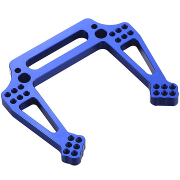 2-Pack Aluminum Front and Rear Shock Tower Set Upgrade Parts for 1/10 Traxxas 2WD Slash Stampede Rustler VXL Blue-Anodized