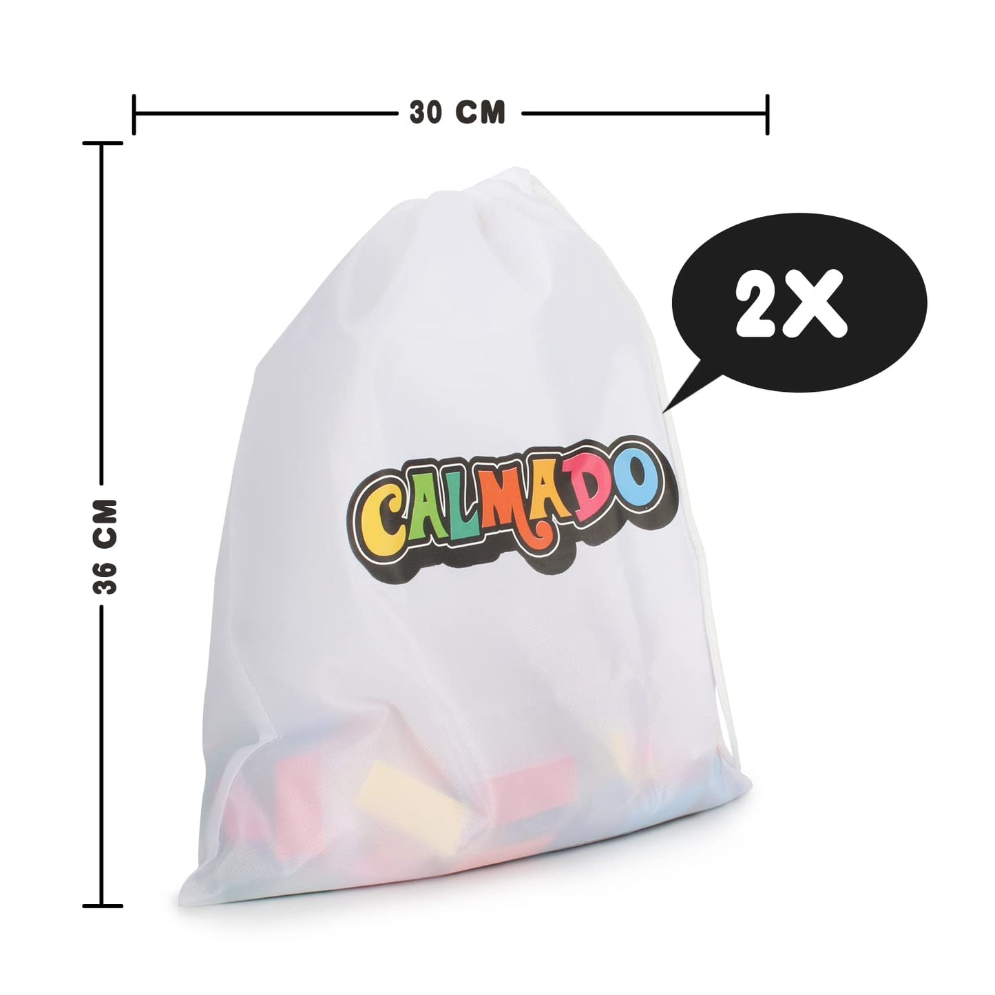 Calmado - 1000 Pcs Wooden Dominos For Kids - Domino Toys For Outdoor Or Indoor Game, Dominos For Kids Ages 4-12 Including Bag, I