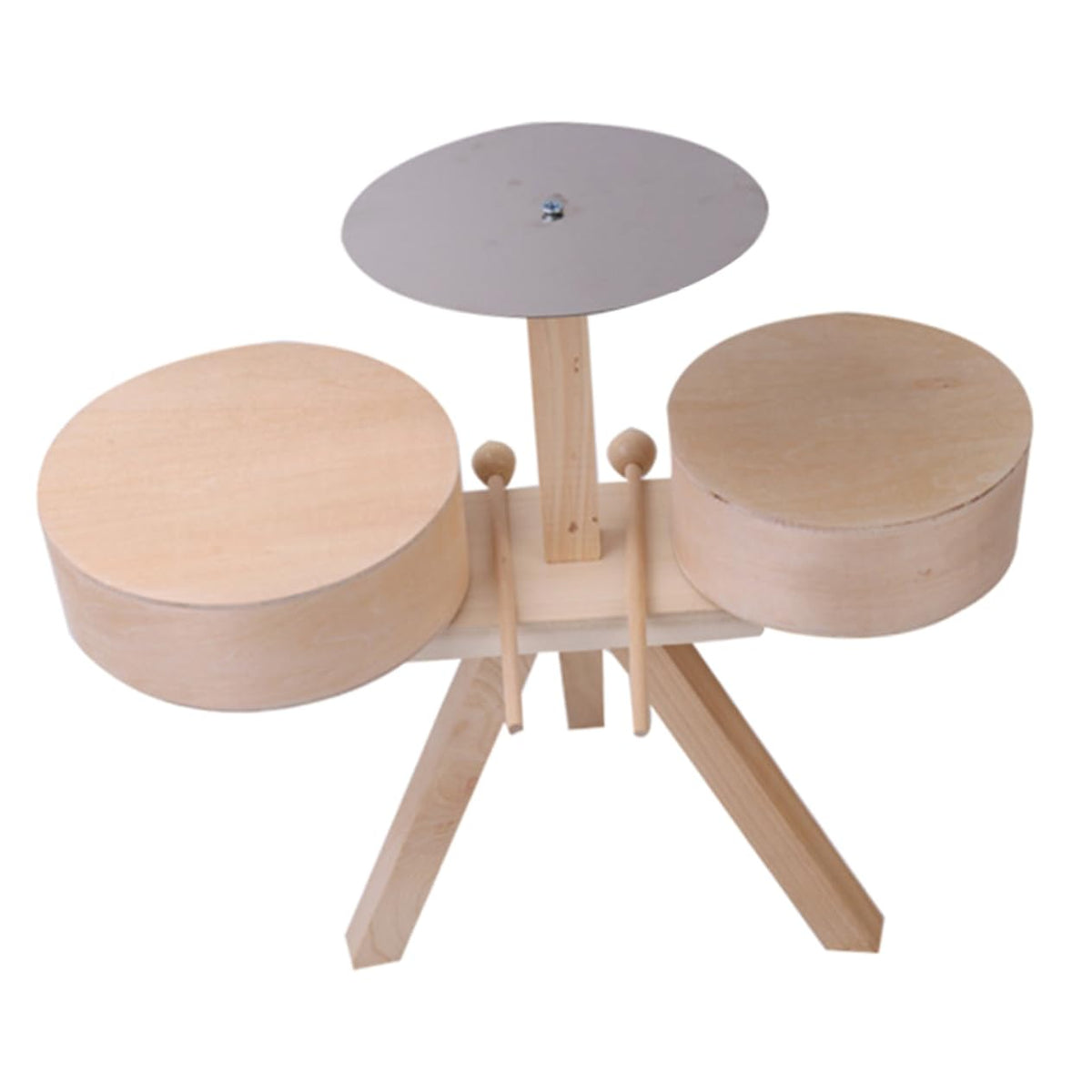 Excluzo 1 Set Set Kids Children Drum Beat Instrument For Musical Educational Toddler Rhythm Toy Wooden