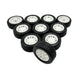10PCS Toy Car Wheels 25mm Rubber Tire with 5PCS Shaft Round Axles for for DIY Model Toy RC Car Accessories Parts (2X25MM)