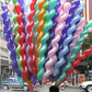 S.S.Family Snake Cobra Mixed Spiral Latex Balloons Birthday Party Decor, MultiColoured Ballon (Pack of 25)