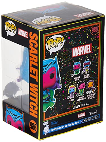 Funko Pop Marvel Scarlet Witch With Darkhold Book Black Light Special Edition Exclusive