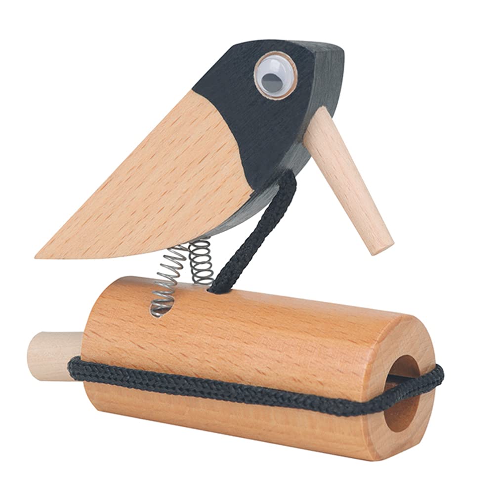 Excluzo Woodpecker Toy Pull Rope Bird Kids Musical Percussion Toy Montessori Toys For Girls And Boys Birthday Gift Fine Motor Sk