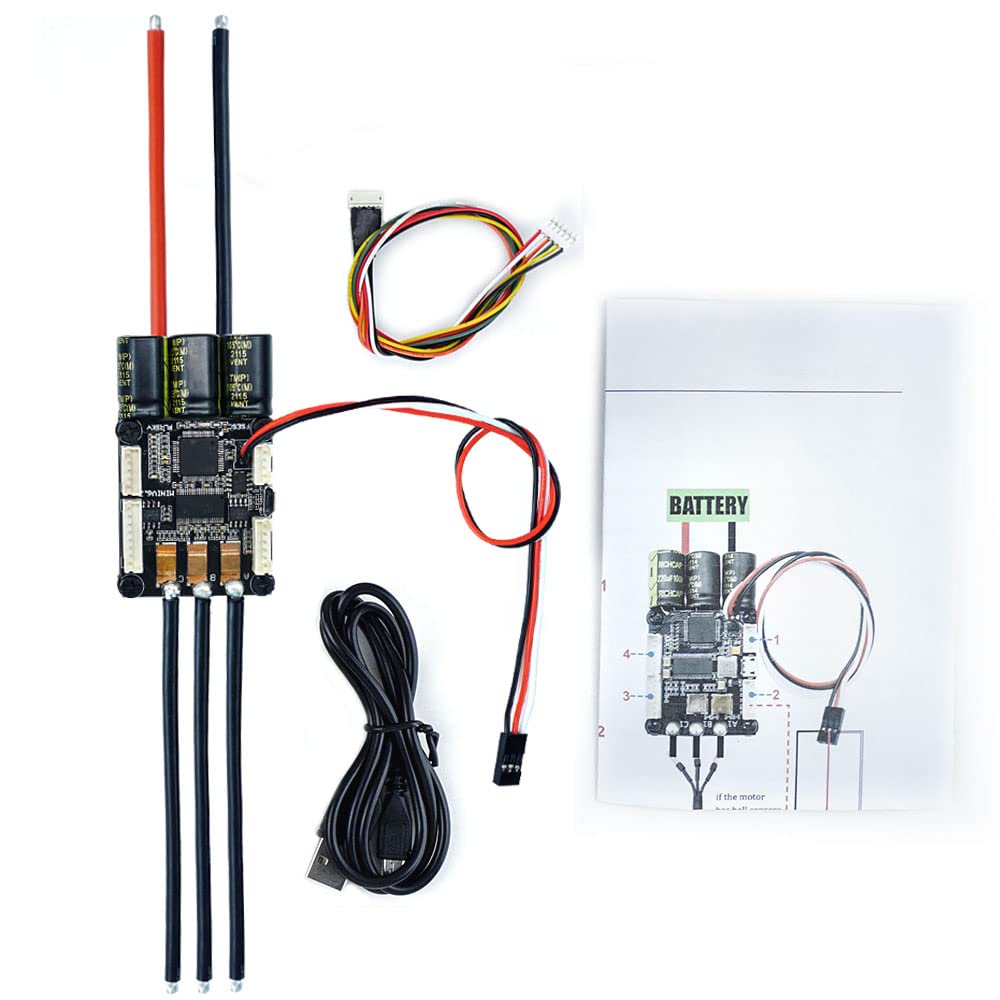 Flipsky Electric Speed Controller for Skateboard FSESC6.7 70A Base on ESC6.6 with Aluminum Anodized Heat Sink