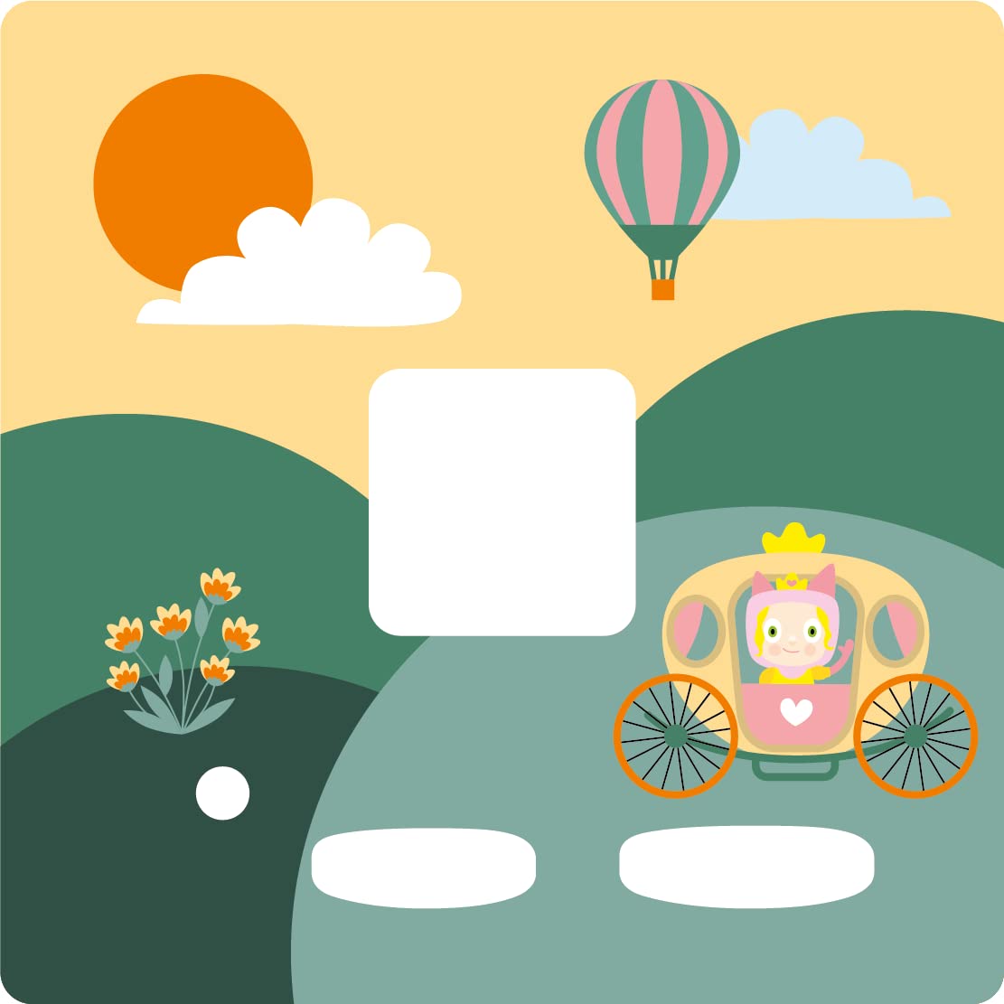 Tonies Topper - Protective Top Cover For Your Toniebox - Princess Sunrise