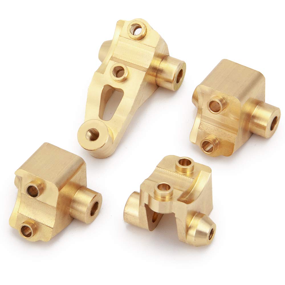 RCLions Heavy Duty 45g Brass Front Rear Axle Lower Shock Mount for TRX-4 T4 1/10 RC Car Upgrade Parts