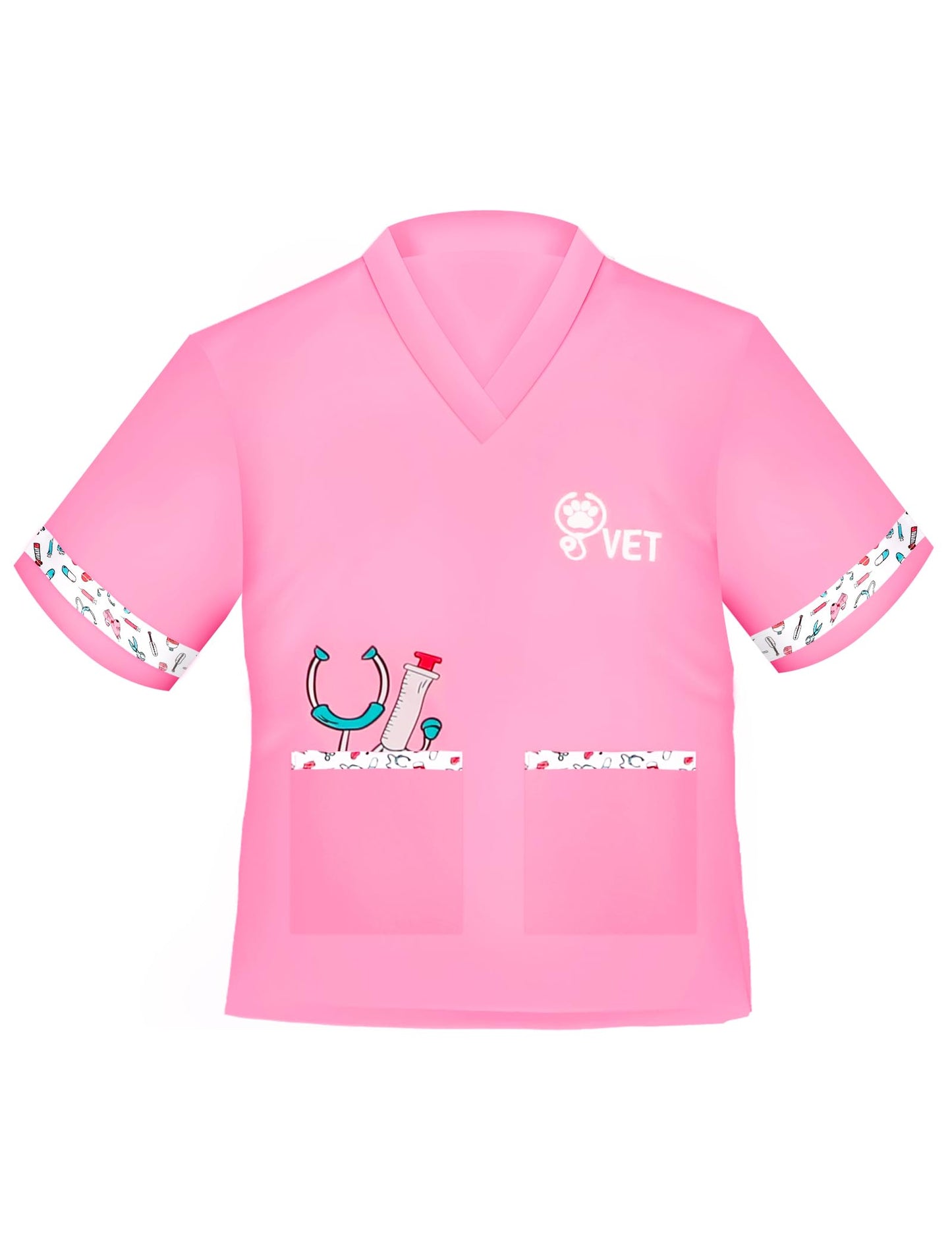 ANPHILE Kids Veterinarian Costume  Kids Doctor Vet Costume Outfit Pretend Play Dress Up Set for Career Day