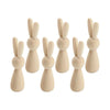 Bnf 6 Pieces Wooden Peg Dolls For Diy Painting Handcrafted Projects Craft Making | Crafts | MultiPurpose Craft Supplies | Craft