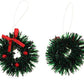 Aiffort 12pcs Funny Mini Christmas Wreaths for 1/12 Dollhouse Christmas Crafts Door D  cor