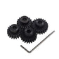 4pcs Mod 1 Pinion Gear 5mm Set Hardened 19T 20T 21T 22T M1 Pitch Gears RC Upgrade Part with Screwdriver