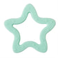 Jimibaby Silicone Star Teether, The First Teething Toy For Baby Boys And Girls,100% Bpa Free, Easy To Hold, Freezer Safe (Mint Star)