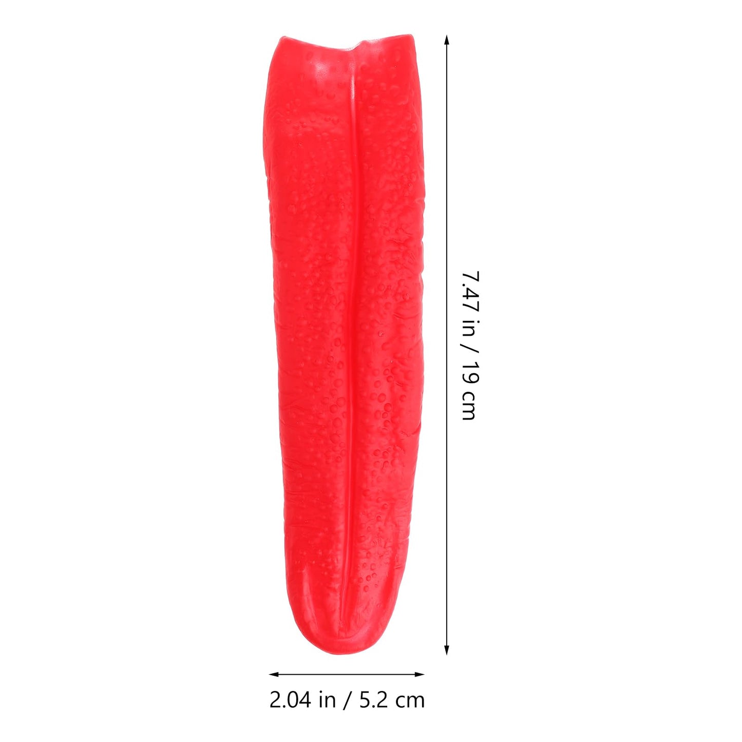 NUOBESTY 2Pcs Long Tongue Prop Artificial Tongue Prank Tricks Magic Cosplay Props for Haunted House Festival Horror Party Decora