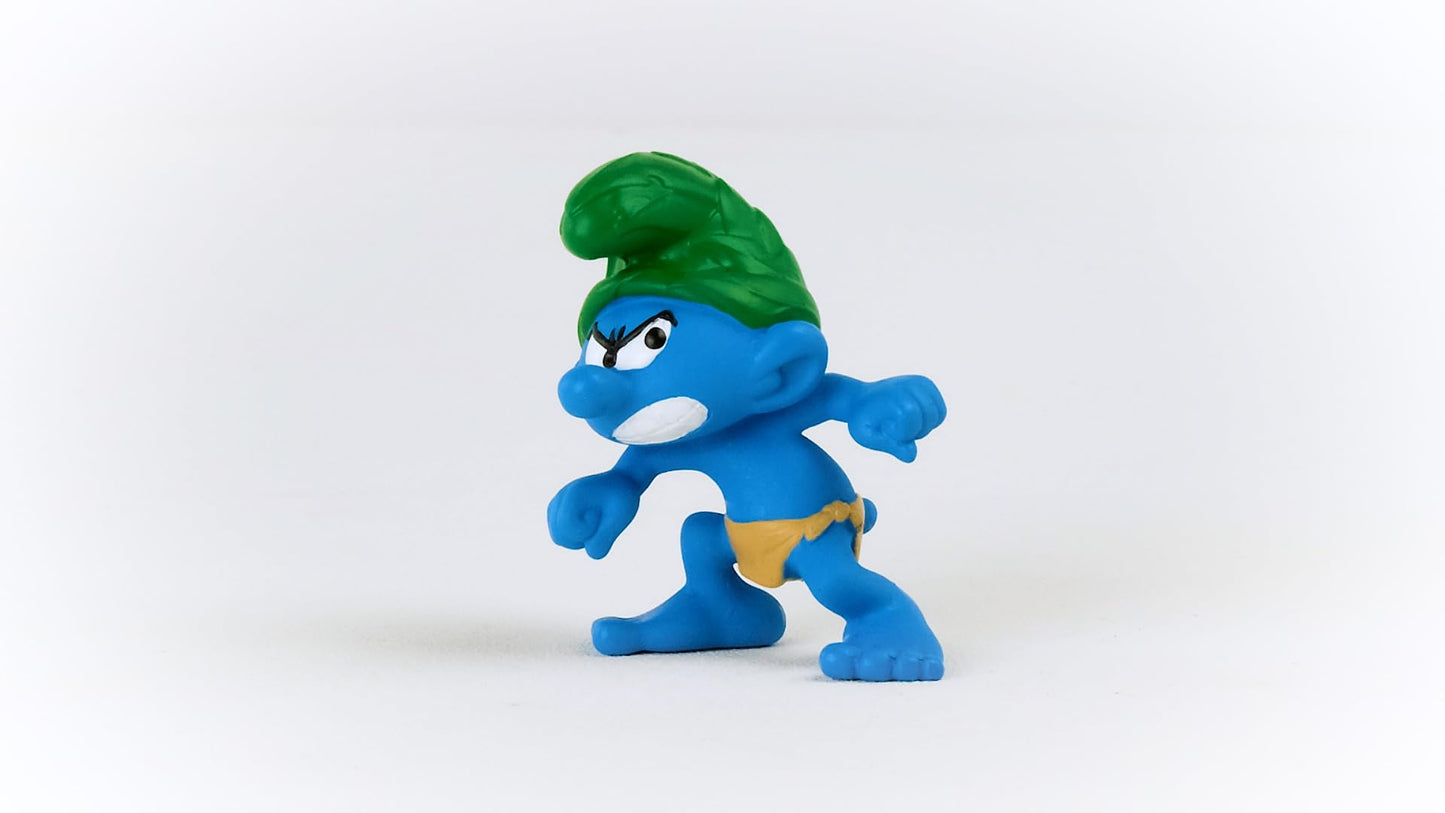 Schleich Wild Smurf Figure - Collectible Retro Toy, Multi-Color, PVC Material, Model 20841