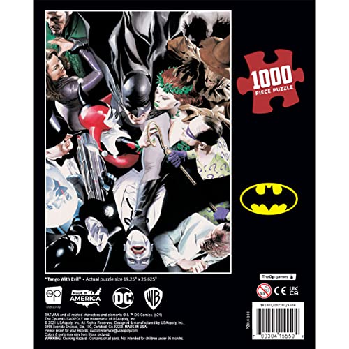 Batman Tango with Evil 1000 Piece Jigsaw Puzzle | Officially Licensed Batman Merchandise | Collectible Puzzle Featuring Joker, H