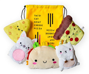 Taco Cat Goat Cheese Pizza Plush Mittens Set - Wear While Playing For Ultimate Comfort For Kids, Teens And Adults - Great For Fa