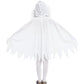 Brcus Kids White Ghost Halloween Cloak Costumes Toddlers Elf Cape Cosplay Role Play 3-4T