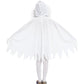 Brcus Kids White Ghost Halloween Cloak Costumes Toddlers Elf Cape Cosplay Role Play 4-6 Years