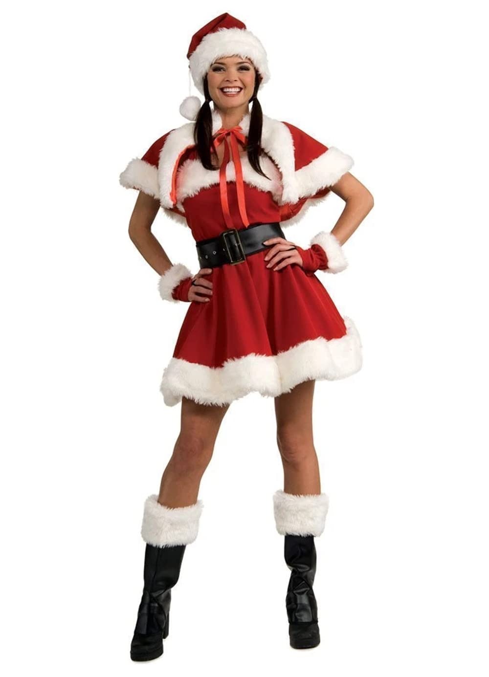 Secret Wishes Velvet Flirty Miss Santa Costume, Red, Medium