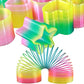 Liberty Imports 24 Pcs Mini Rainbow Magic Springs Multi-Shape Assortment In Bulk For Birthday Party Favors, Prize, Goodie Bag Fillers (2 Inches)
