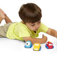 Kidoozie Mini Monster Trucks - Teaches Beneficial Roleplay and Employs Tactile Engagement - Includes Yellow, Orange, Blue, Green