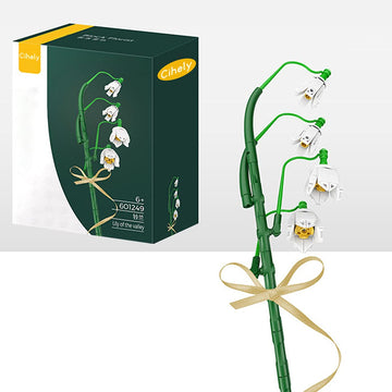 Flower Bouquet Building Blocks Kits Bell Orchid 601249, Artificial Flowers Building Project To Release Stress And Focus The Mind