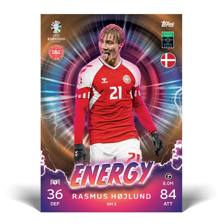 Topps Official Euro 2024 Match Attax - Booster Tin - Contains 28 Euro 2024 Match Attax Cards Plus 3 limited availability Limited Edition Cards!