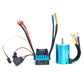 KingVal Replacement 3650 5900KV Sensorless Brushless Motor Shaft 3.175mm with 60A Brushless ESC Compatible with 1/10 RC Car