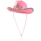 Funny Party Hats - Pink Cowgirl Hat - Childrens Cowgirl Costume Hat -Girls Cowboy Hat -Light Up Blinking Crown Tiara