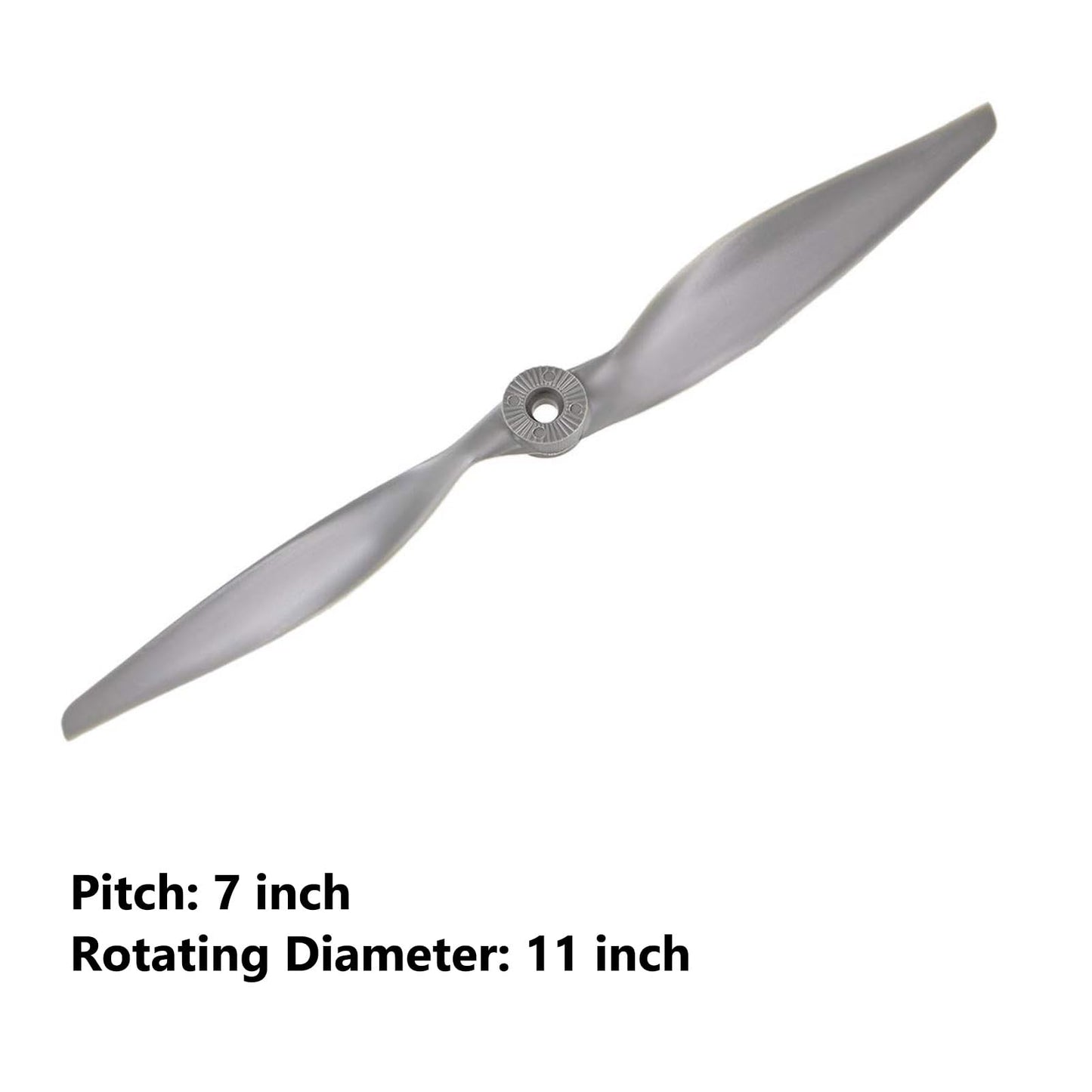 Top-Vigor 2Pcs Cw Rc Propellers 1170 11 X 7 Inch 2-Vane Rc Vehicle Propellers Replacement For Rc Airplane With Adapter Rings Nyl