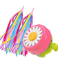 Kortes 1 Pack Kids Bike Bell And 2 Pack Kids Bike Streamers For Children'S Bike Accessories (Pink & Green)