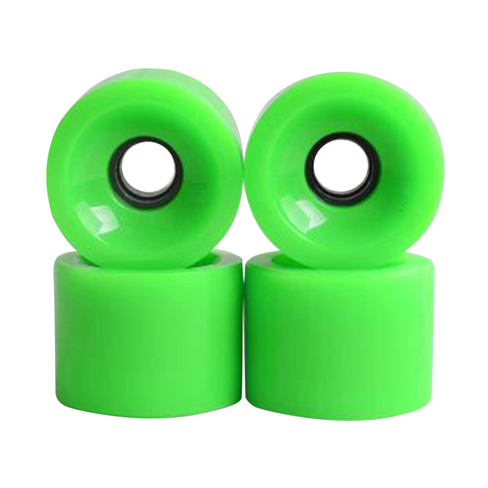UJEAVETTE 4X 78A Hardness Skateboard Wheels 70X51Mm Longboard Roller Parts Grass Green