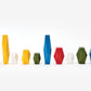 Areaware Balancing Blocks, Multi-Color, 6'X 2' X 1.5'