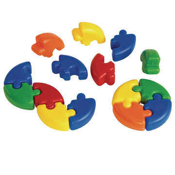 Excellerations Soft Puzzle Pieces - 62 Pieces (Item # Puzzpcs)