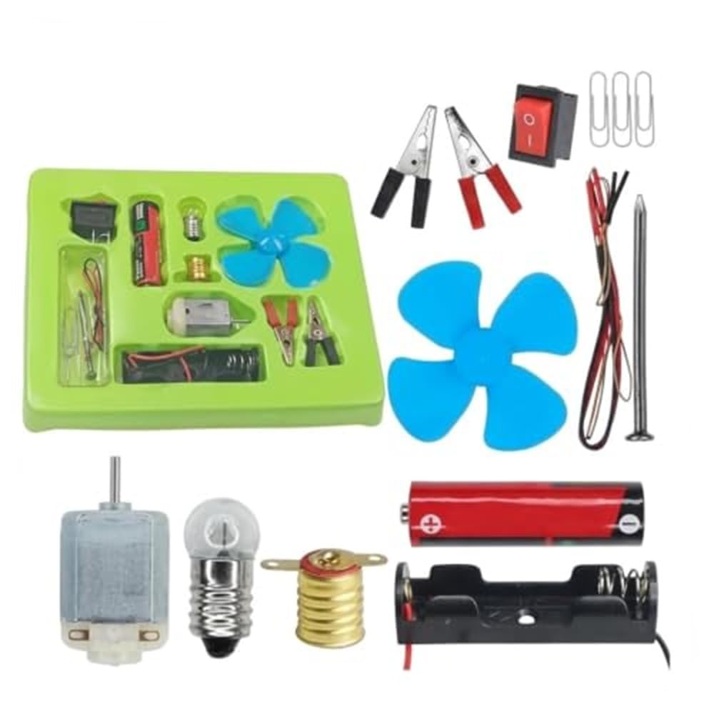 Eclet Science Experiment Kit  Science Kit For Kids, Stem Kit, Electric Circuit Kit For Students With Motor Fan Toy, Diy Science