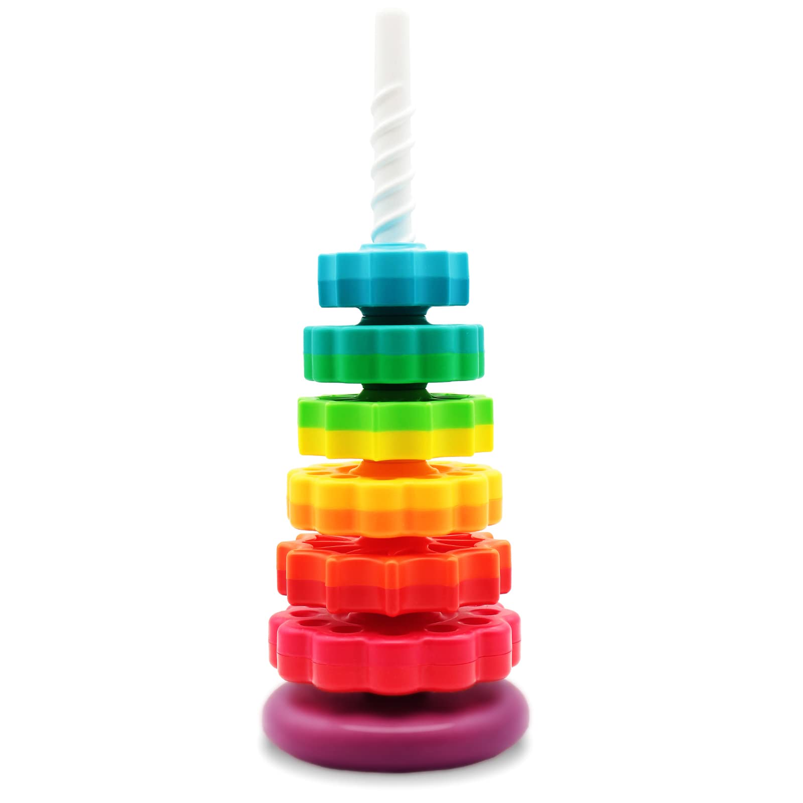 Byfwh Baby Spin Stack Toy,Premium Stacking Toy For Kids,Baby Spinning Stacking Toy For Babies And Toddlers,Educational Toddler L