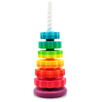 Byfwh Baby Spin Stack Toy,Premium Stacking Toy For Kids,Baby Spinning Stacking Toy For Babies And Toddlers,Educational Toddler L