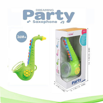 DUCHAOXIAN Toy Saxophone Toy Trumpet Clarinet Toy Saxaboom Kids Instruments with Light & Music Early Education Toy, for 3 4 5 6