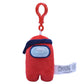 Just Toys LLC Among Us 3" Plush Backpack Hanger - Series 2, Green, Polyester, Model 787790987963