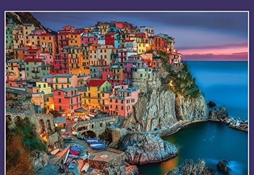 Buffalo Games 1000 Piece Jigsaw Puzzle - Cinque Terre, Multi Color, 26.75"x19.75", Challenging for Adults - Model 1418