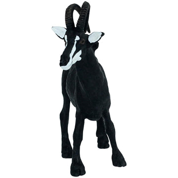 Funshowcase African Jungle Animals Sable Antelope Toy Figure Realistic Plastic Figurine Height 4-Inch