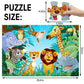 IFLOVE Jumbo Floor Puzzle - 48 Piece Animal Jigsaw for Kids Ages 3-6, Cardboard, Educational Development Toy, Model 88133